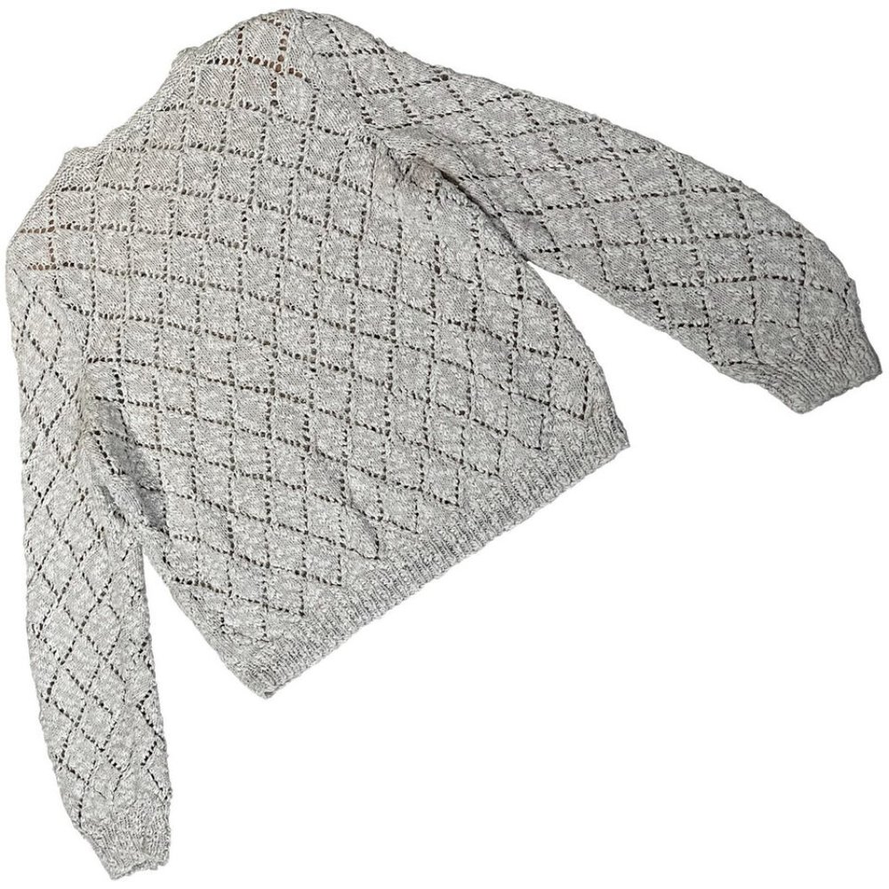 Sundazed (Germany) Openwork Hand Knit Silk & Line… - image 2